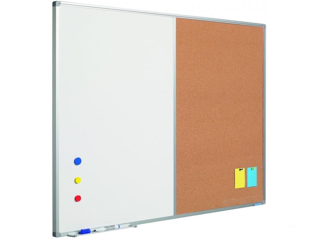 Combination Board 120 x 90cm Whiteboard And Cork Office Systems Aruba