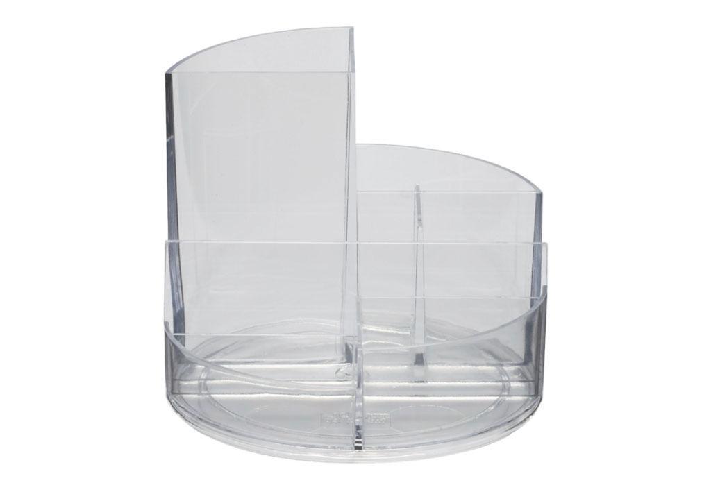 Round Desk Organizer – Clear – Office Systems Aruba