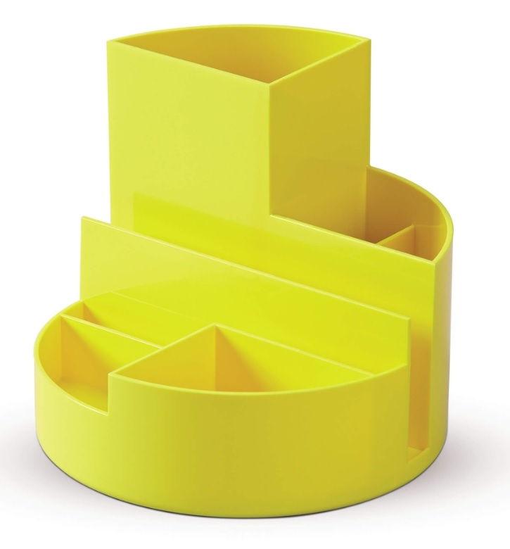 Round Desk Organizer Yellow Office Systems Aruba