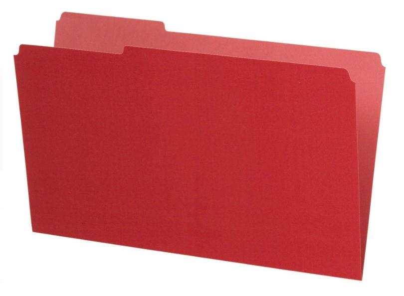 Legal Size File Folder Red Office Systems Aruba