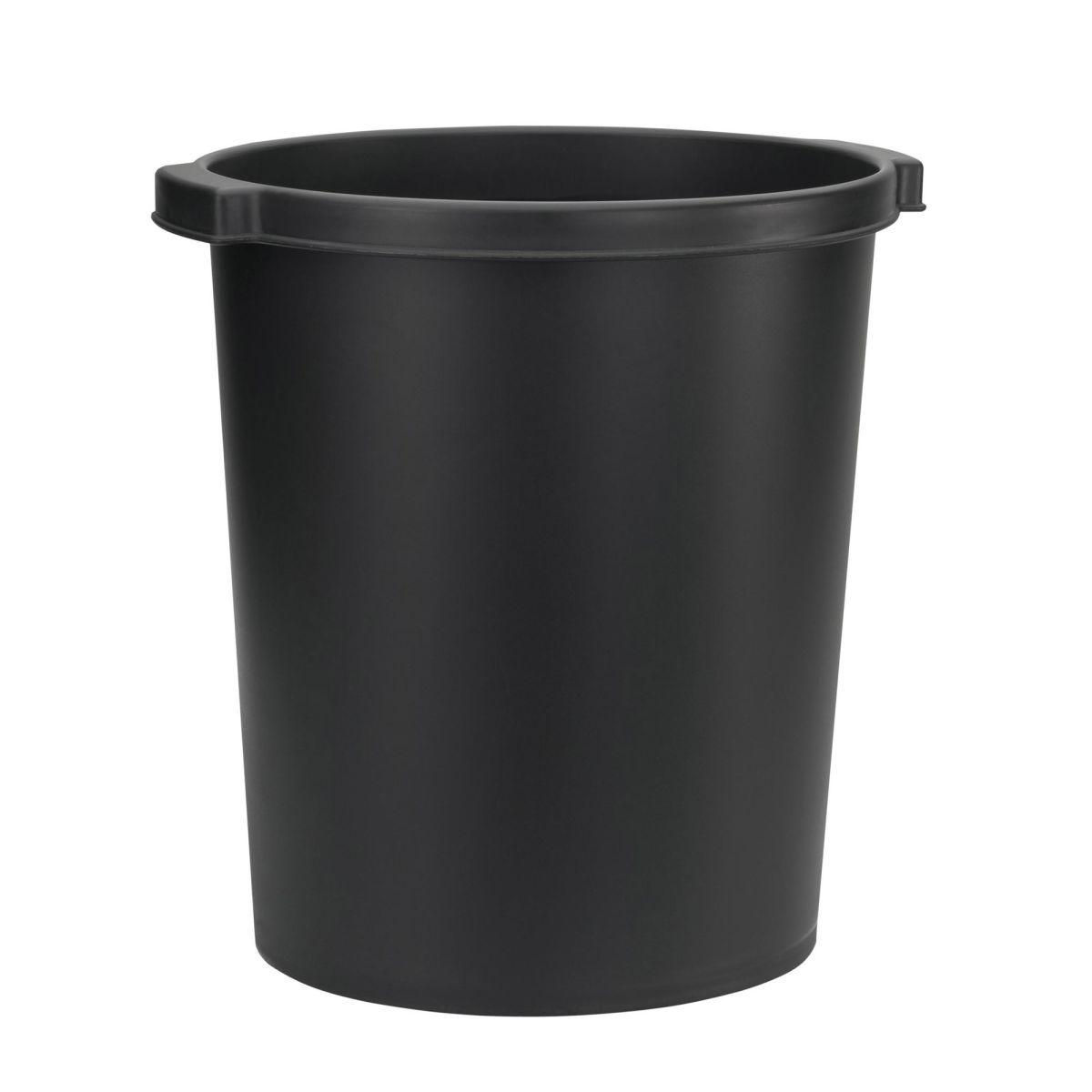 Wastebasket Round Black Office Systems Aruba