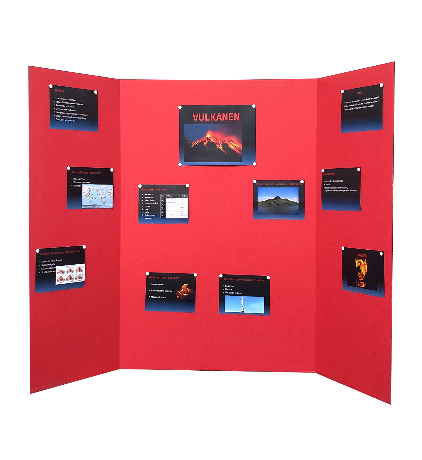 Tri-Fold Display Board Assorted Colors – 36″ x 48″ – Office Systems Aruba