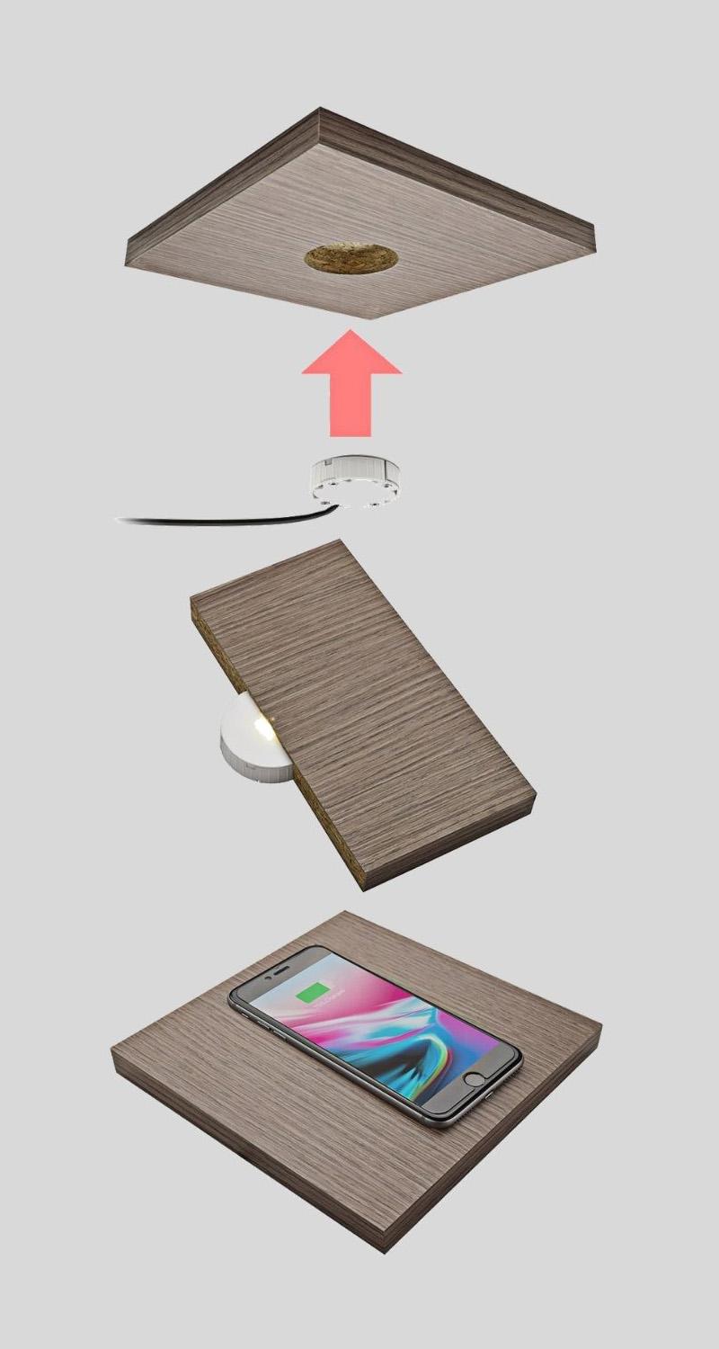 Invisible UnderDesk Wireless Charger Office Systems Aruba Invisible UnderDesk Wireless Charger Office Systems Aruba