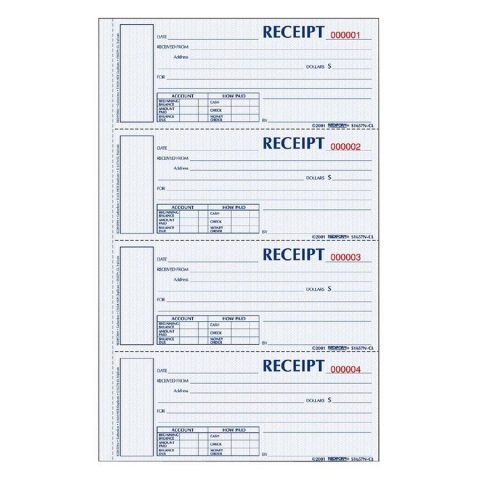 Hardbound Numbered Money Receipt Book – 3 Ply | Office Systems Aruba