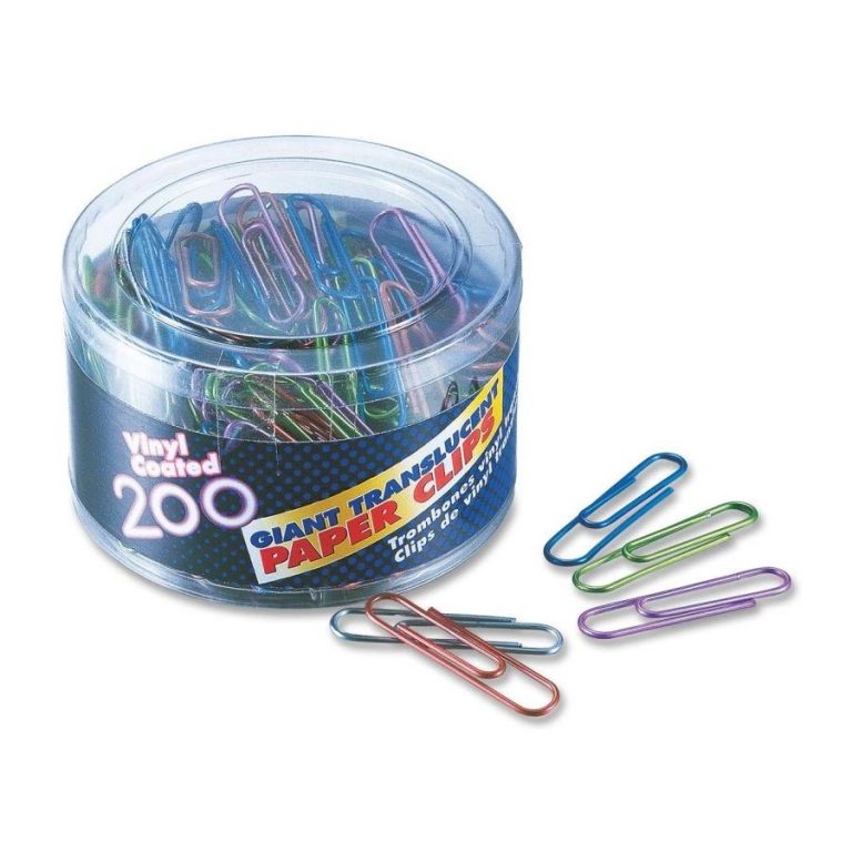 Vinyl Coated Paper Clips Giant Tub Office Systems Aruba