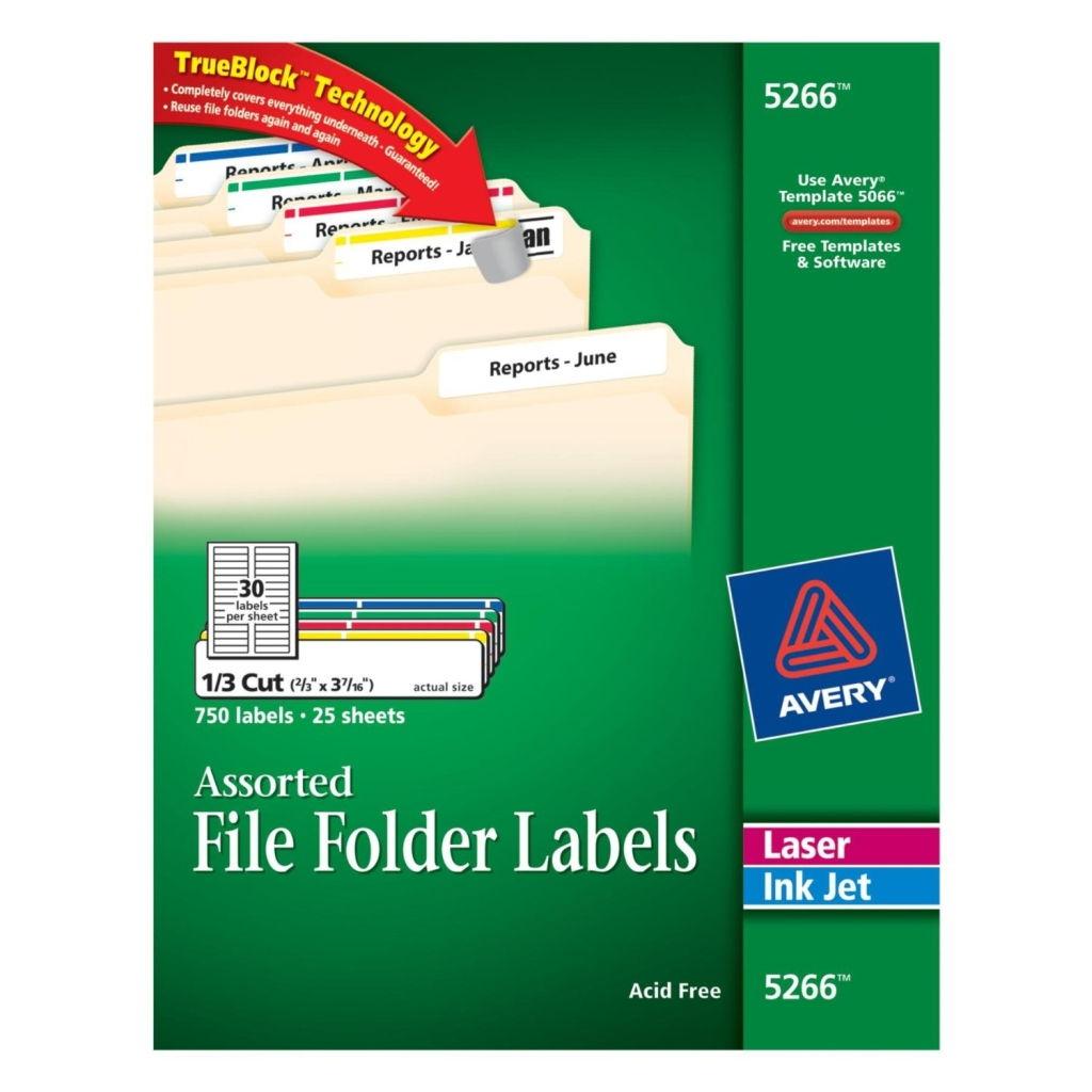 Avery File Folder Labels 2/3″ x 3 7/16″ (5266) Office Systems Aruba