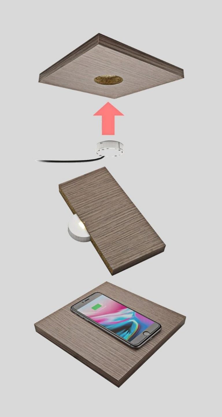 Invisible UnderDesk Wireless Charger Office Systems Aruba