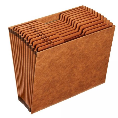 Legal Size Kraft Alphabetic Expanding File – 21 Pockets | Office ...