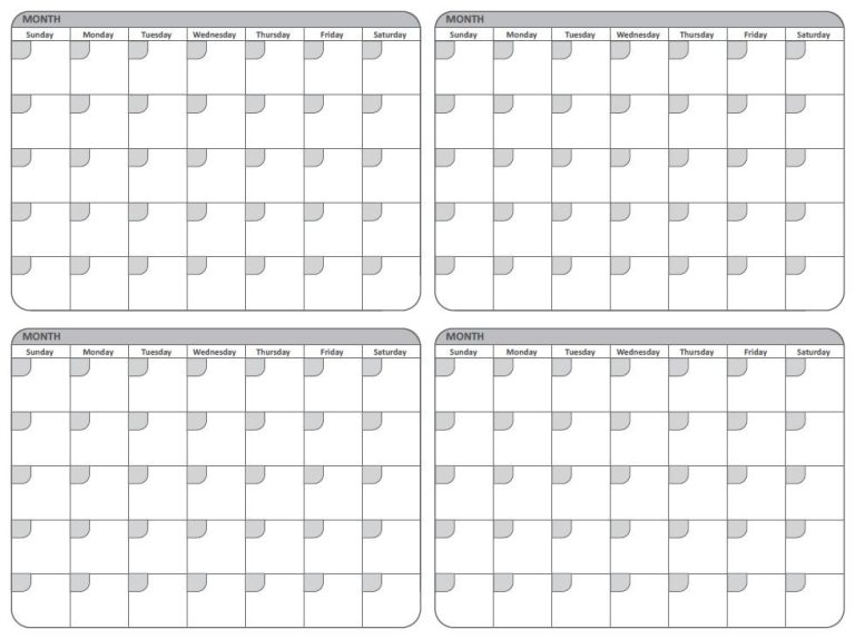 4 Month Whiteboard Planner 120 x 90cm | Office Systems Aruba