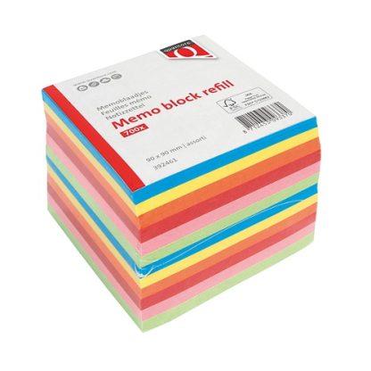 Colored Refill For Memo Cube - 90 x 90mm