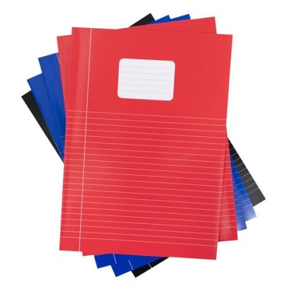 Ruled A4 School Notebooks - Assorted Basic Colors