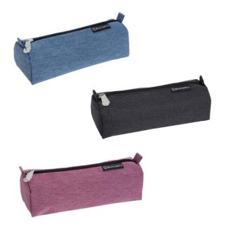 Pencil Case Half-Round Denim Assorted Colors