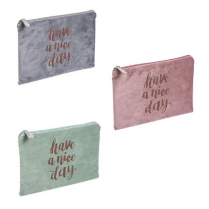 Pencil Case Flat Velours Ellipse