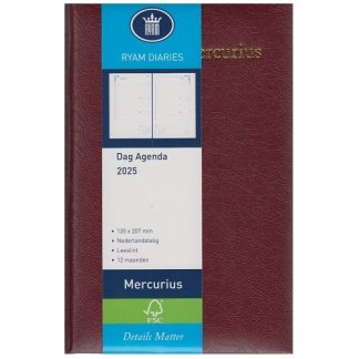 Ryam Mercurius 8256 Short Agenda 2026 - Burgundy