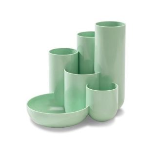 6 Compartments Desk Organizer - Pastel Green