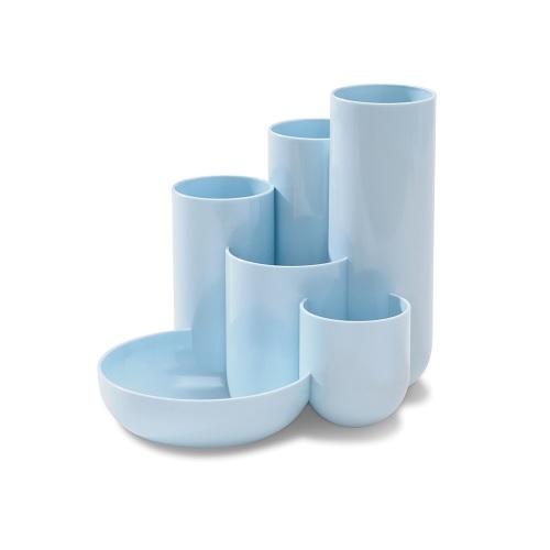 6 Compartments Desk Organizer - Pastel Blue