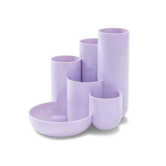 6 Compartments Desk Organizer - Pastel Lila