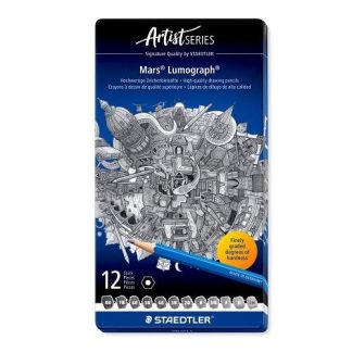 Staedtler Mars Lumograph Drawing Pencils - 12 Pack
