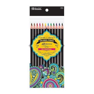 Bazic Coloring Pencils - Pack of 12