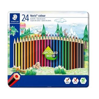 Staedtler Noris Coloring Pencils - Metal Case of 24