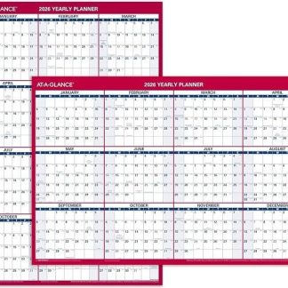 Dry Erase Yearly Planner 2026 - 24"x36"